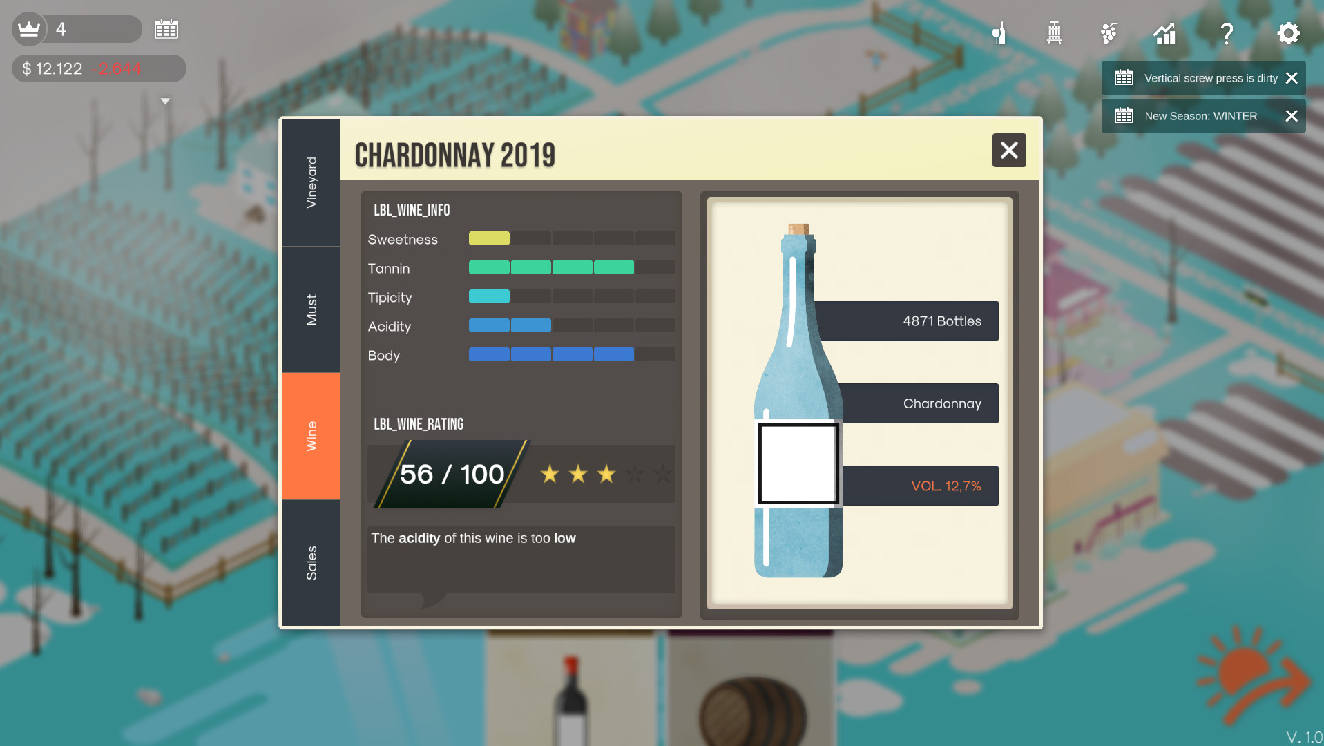 酿造物语/百日：酿酒模拟器/Hundred Days – Winemaking Simulator(更新Build.17480607)(图5)