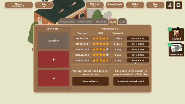 珍珠奶茶店模拟器：放置商店管理/Boba Simulator : Idle Shop Management(图5)