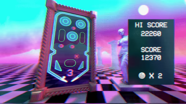 蒸汽波弹子球/Vaporwave Pinball(图7)