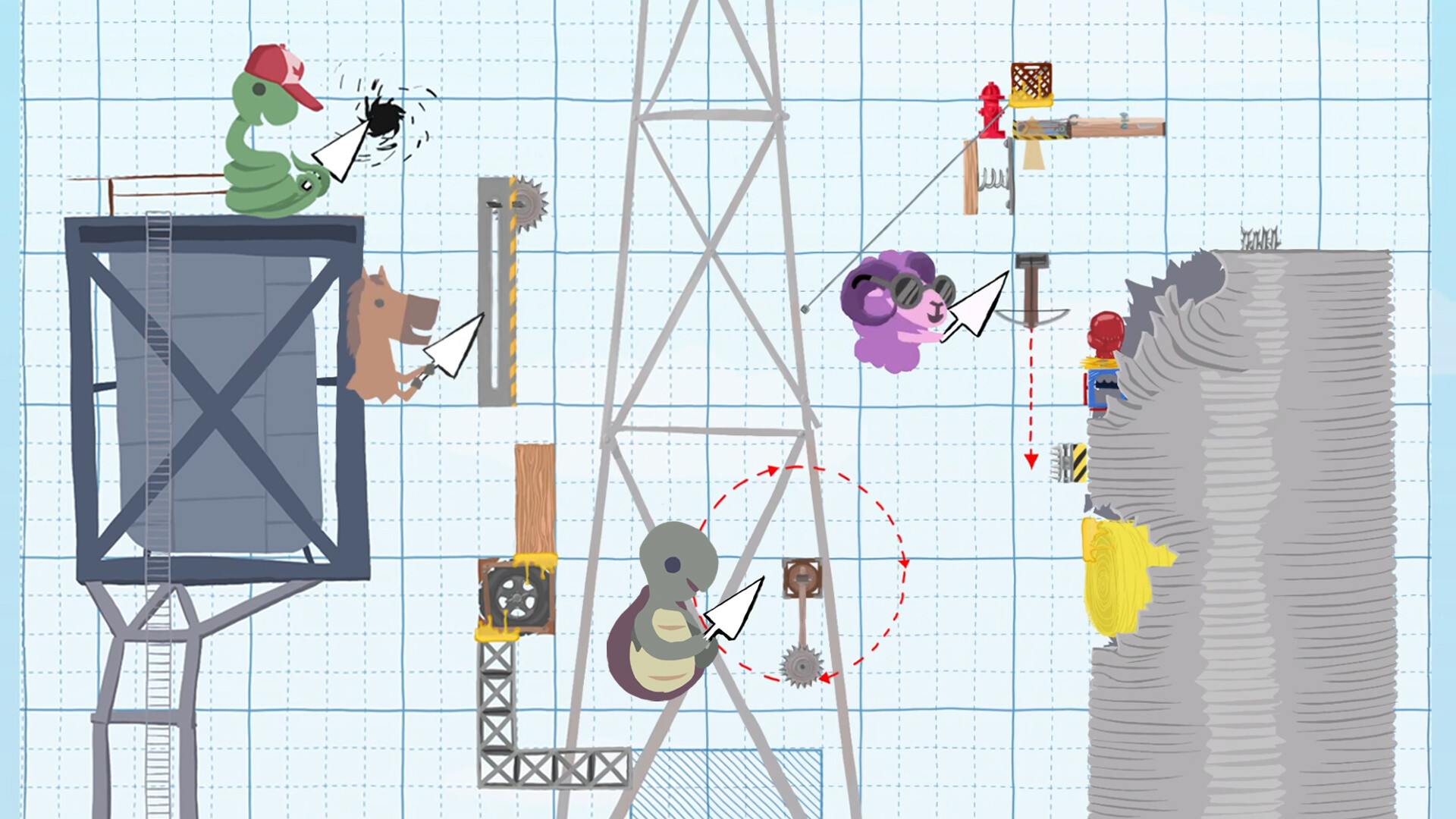 超级鸡马/Ultimate Chicken Horse/支持网络联机(图3) 超级鸡马/Ultimate Chicken Horse/支持网络联机(图3)