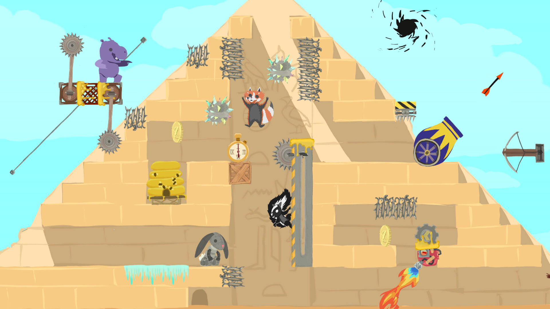 超级鸡马/Ultimate Chicken Horse/支持网络联机(图5) 超级鸡马/Ultimate Chicken Horse/支持网络联机(图5)