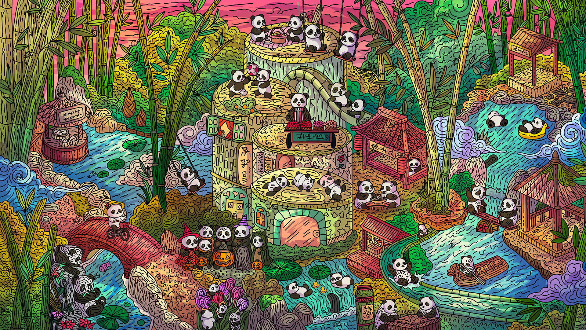 100只熊猫猫/100 Panda Cats(图4)