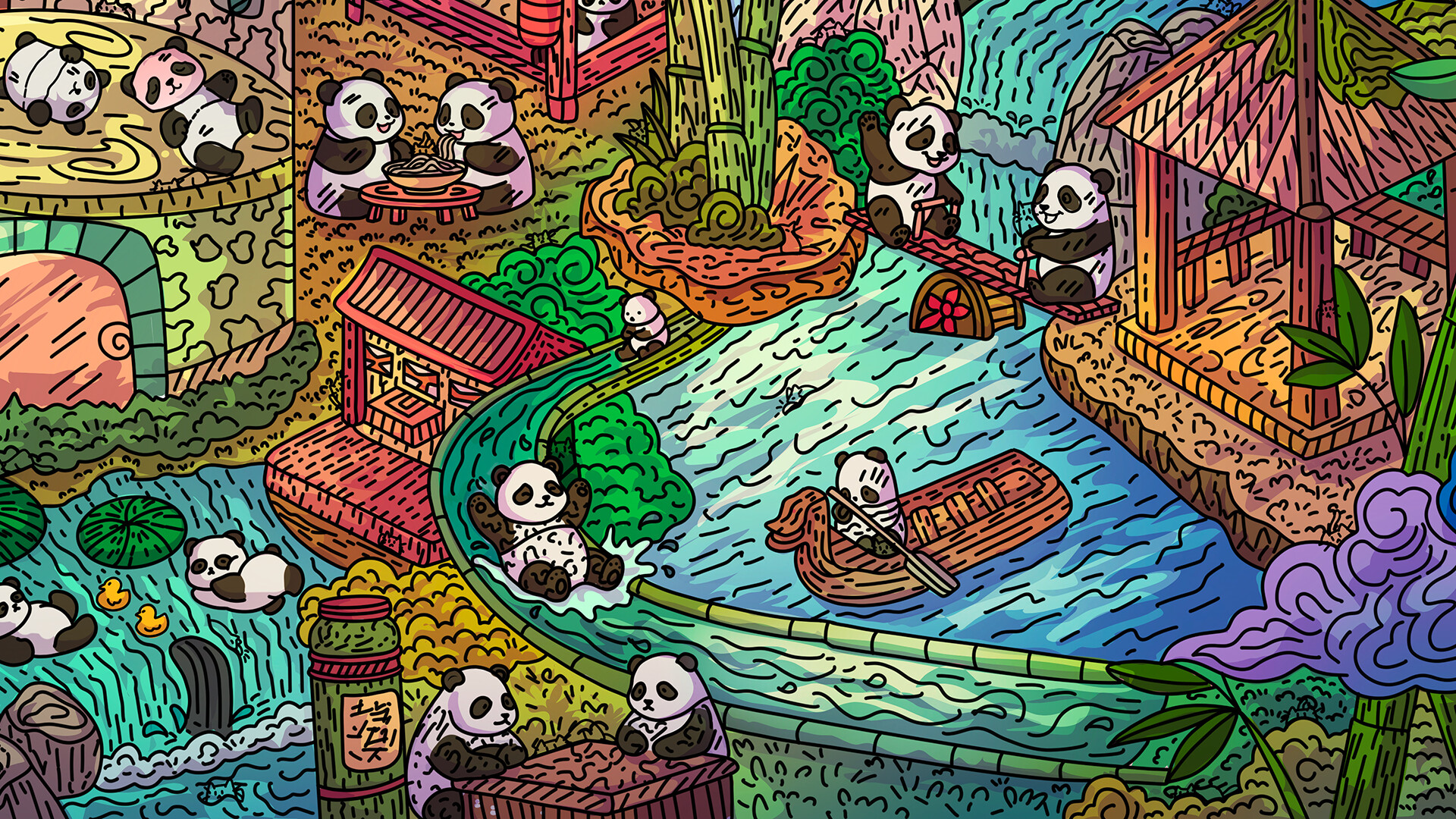 100只熊猫猫/100 Panda Cats(图5)
